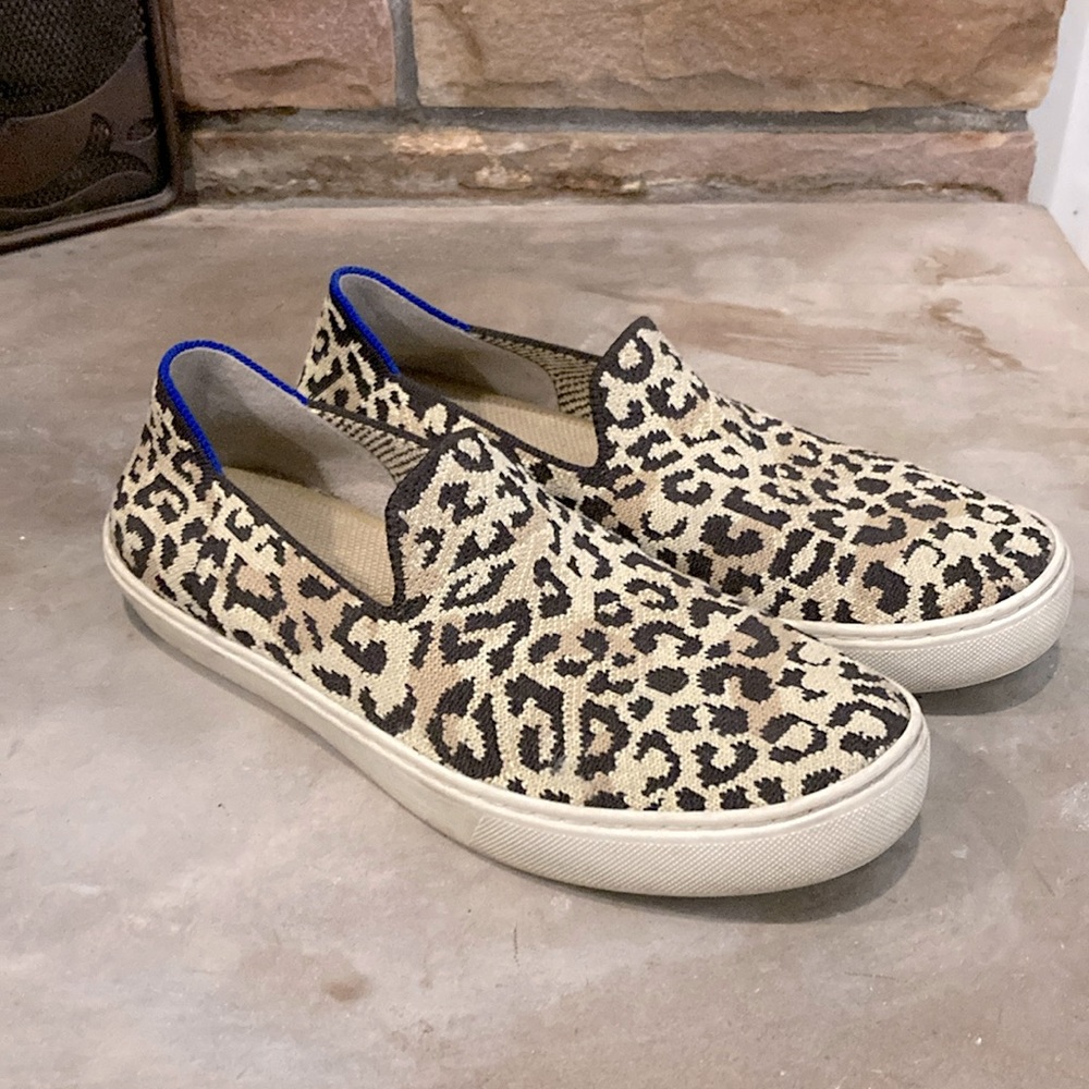 Rothy’s leopard print sneakers